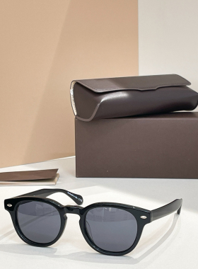 日系OP复古细框超轻防晒墨镜