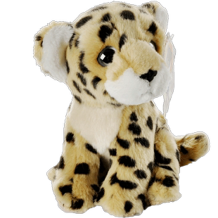 乐比优仿真动物野生老虎狮子豹子小浣熊狐狸猴子婚庆娃娃毛绒玩具