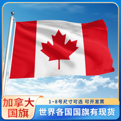 加拿大国旗世界各国旗帜定制户外旗手摇旗串旗办公桌旗公司企业旗子运动会小旗定做装饰吊旗落地旗123号4号旗
