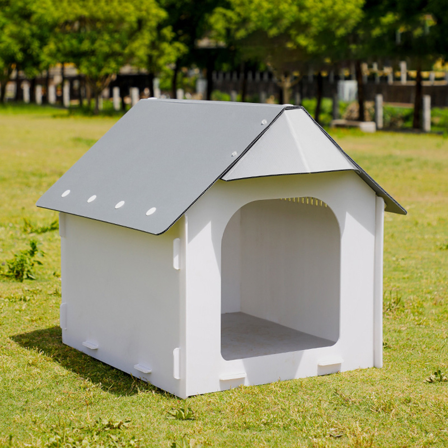 狗窝室外防雨防晒狗房子狗屋狗笼子小中型犬户外狗棚狗舍流浪猫窝