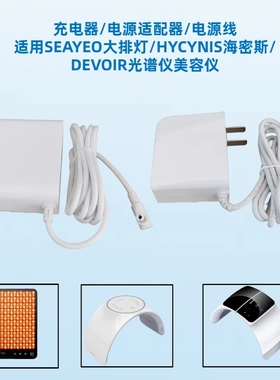 DEVOIR光谱仪美容仪眼罩海密斯电源线适配器SEAYEO昔又大排灯充电