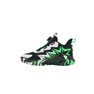 乔丹童鞋男童篮球鞋钮扣鞋子秋冬