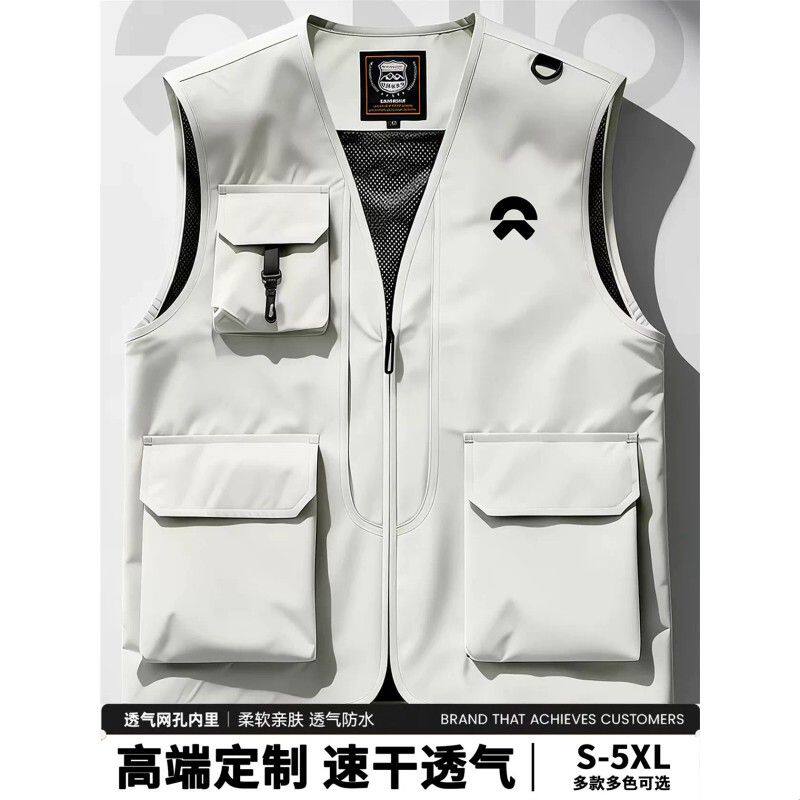 多口袋工作服马甲订做团队工装活动摄影师户外钓鱼背心印logo