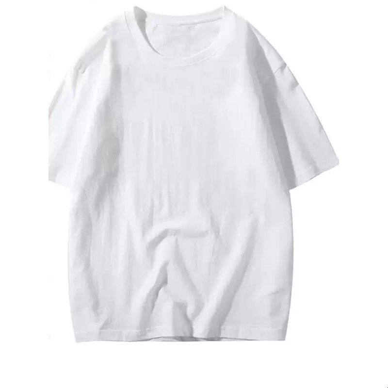 纯白色纯棉圆领短袖空白T恤班服DIY手绘文化衫印字定制广告衫
