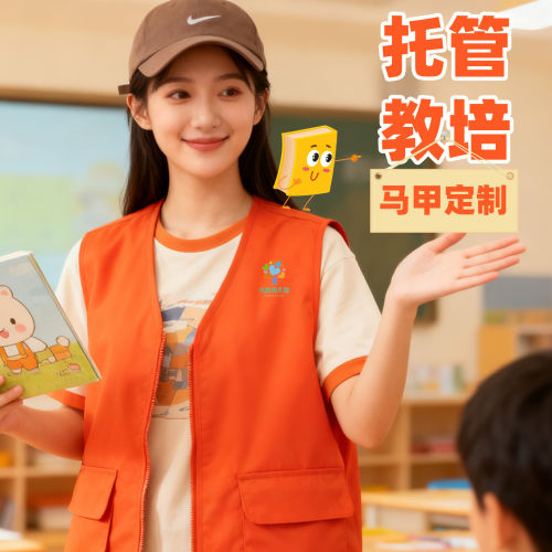 托管教培工作服马甲定制