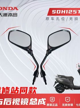 正品新大洲本田NS125D迪奥SDH125T-38左右后视镜反光镜总成原装