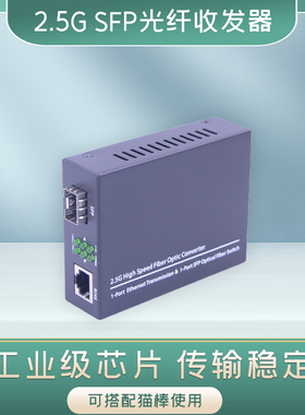 锐闪  2.5G光纤收发器千兆SFP光电转换器2.5g光转电2500M网口兼容常用GPON猫棒MA5671A ODI 阿尔卡特 南天