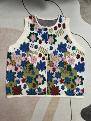 新款针织马甲女外穿背心宽松版型马甲春秋款宽松显瘦上衣马夹