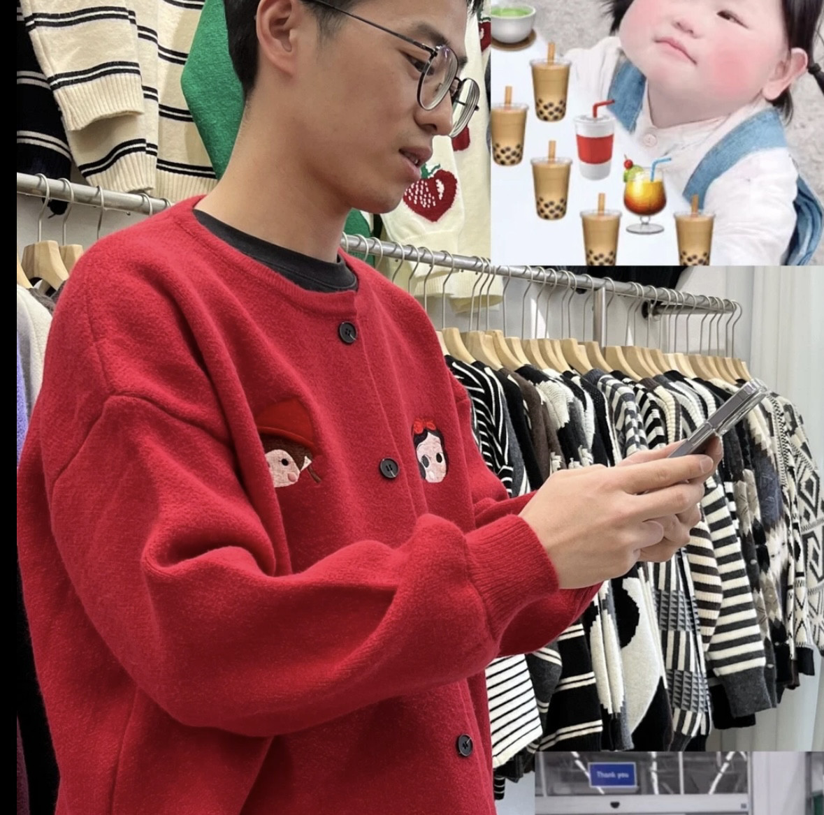 2025新款韩版宽松春款慵懒风针织开衫女外搭叠穿毛衣坎肩上衣