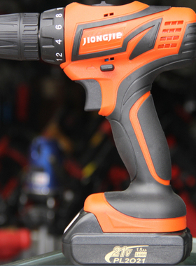 炯杰21V充电钻XLi21S双速锂电手电转多功能电动螺丝刀便携式起子