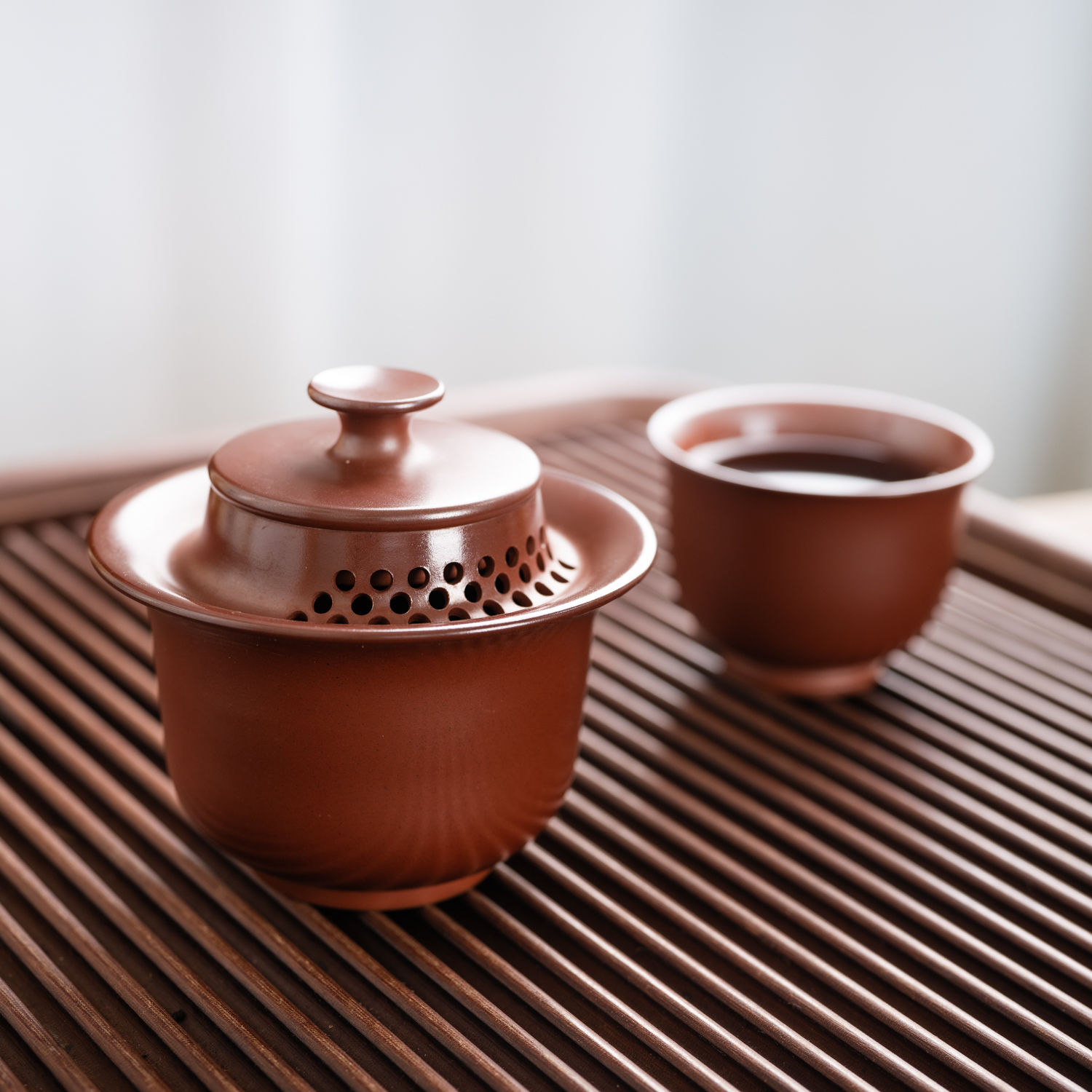 坭兴陶盖碗手抓壶防烫茶具套装