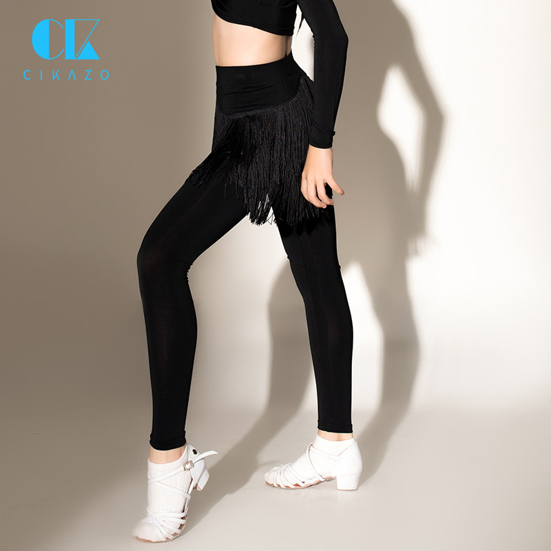 茜卡索 拉丁舞裤女童舞蹈服长裤专业儿童练功打底裤训练裤子G2207,运动/瑜伽/健身/球迷用品,拉丁舞下装,淘宝优惠券,粉丝福利购,淘宝优惠卷