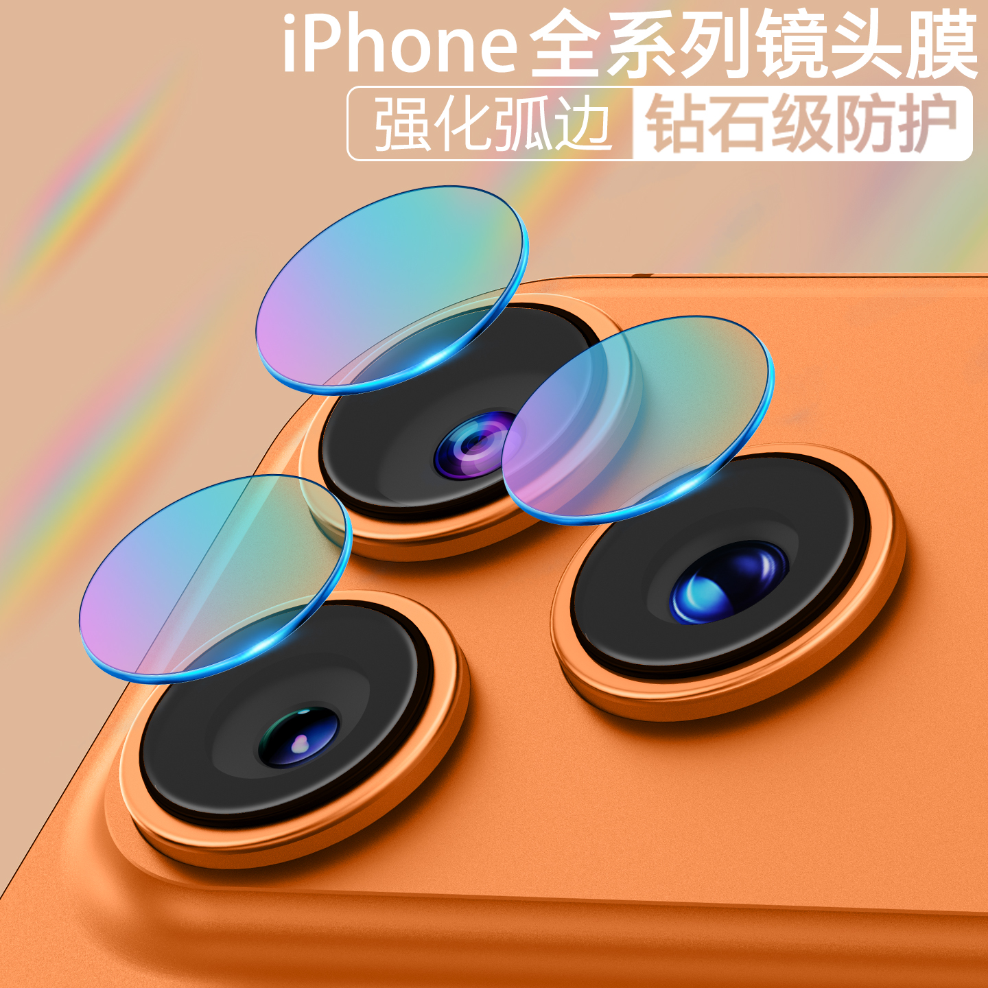 ROMA苹果17/16/15/14镜头保护贴
