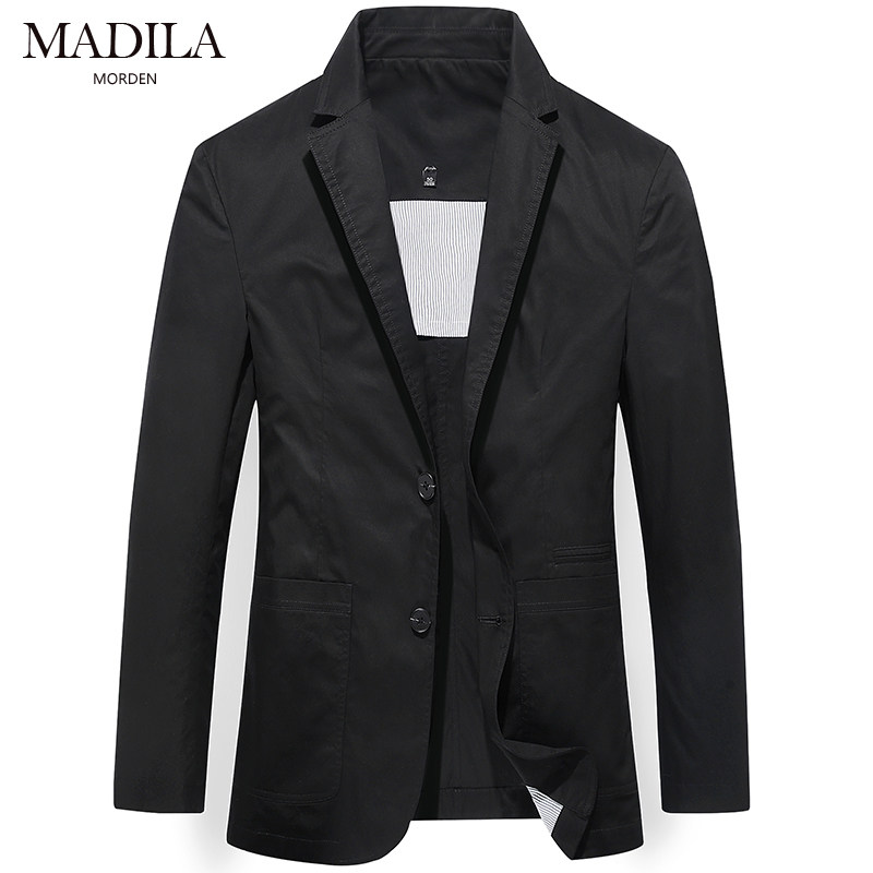 玛帝拉秋季薄款纯棉休闲西服外套