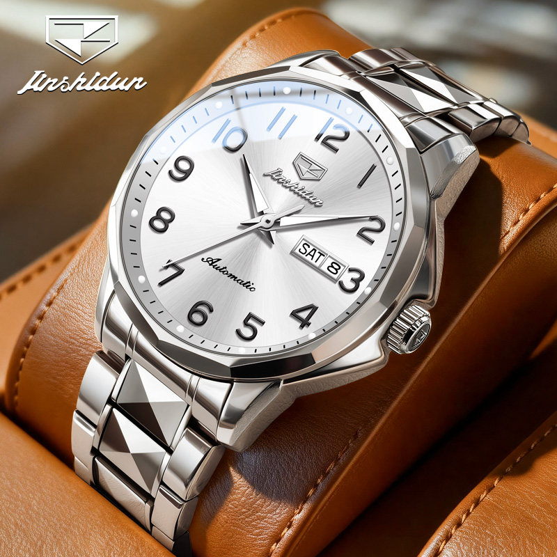 瑞士认证男士进口机芯数字表盘夜光手表全自动男款防水纯机械腕表