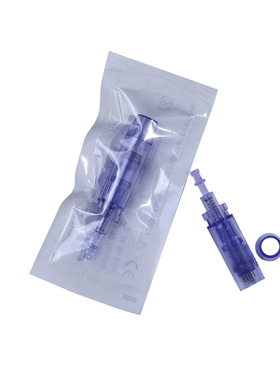 蓝色长卡口电动微针笔 微针头 纳米圆晶3d/5d方晶12/36/24/42钢针