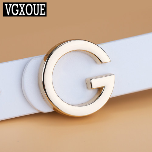 VGXOUE女士头层牛皮皮带时尚百搭