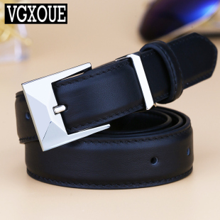 带 复古小众黑色牛仔裤 真皮皮带女士ins风春夏百搭装 饰腰带女美式