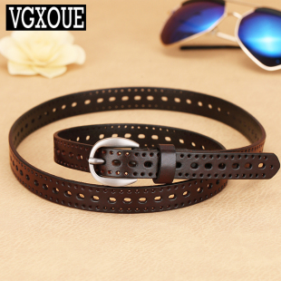 饰腰带 牛仔细装 真皮皮带女简约百搭韩国腰带女真皮牛皮个性 时尚