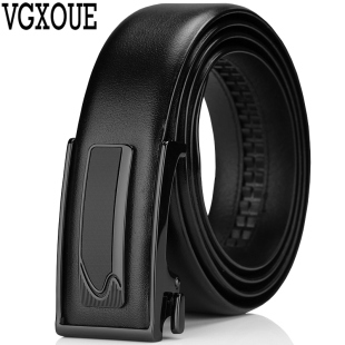 带男 中年头层牛皮裤 个性 自动扣皮带男真皮纯牛皮青年腰带商务西裤