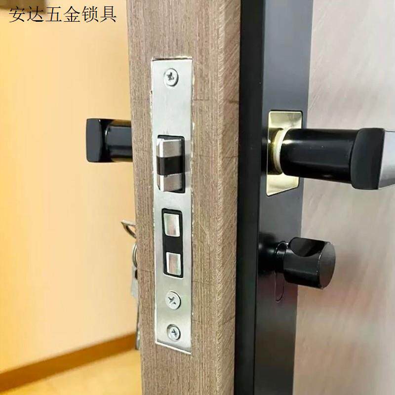 木门锁体锁心通用型配件锁具卧室静音家用大小50不锈钢锁舌锁芯