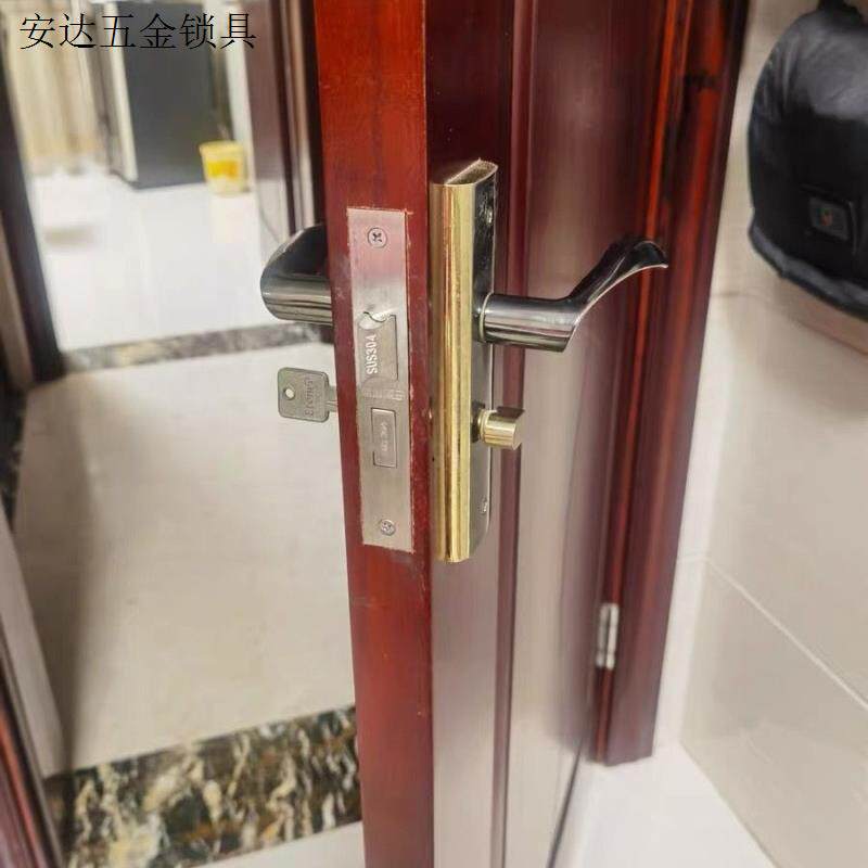 新老款5050/5745假插芯锁体室内门房门锁具配件单舌/双舌木门锁体