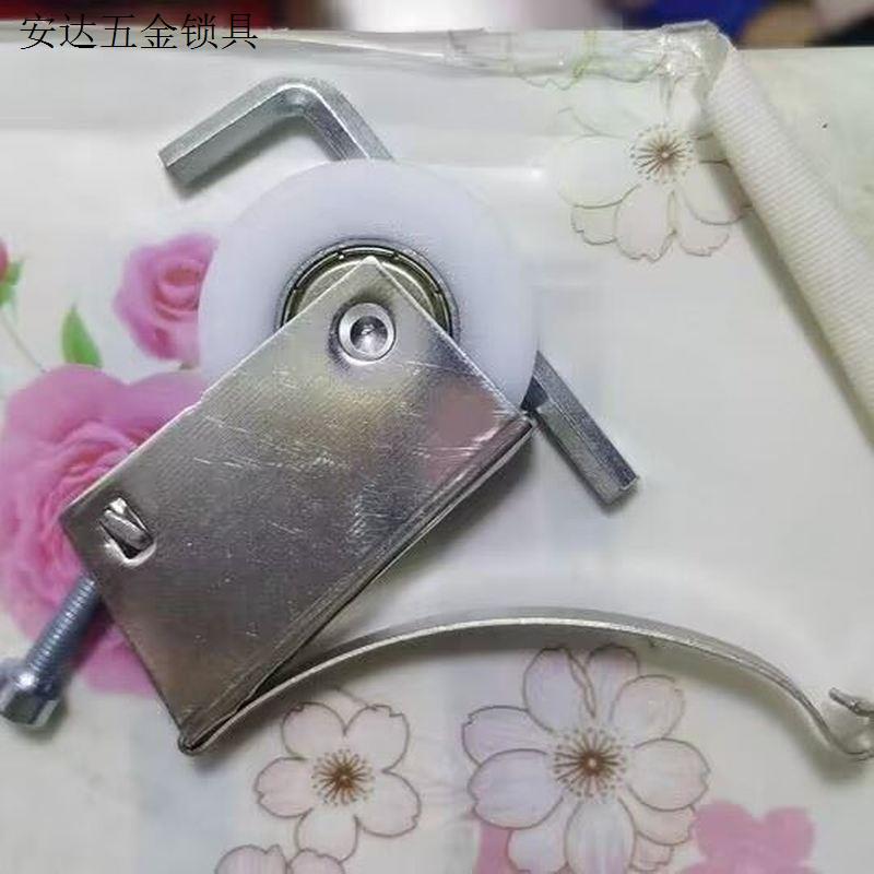 下轮凸轮隔断移门衣柜钛合金凹轮槽滑轮轨道浴室隔断门轮凹槽平.