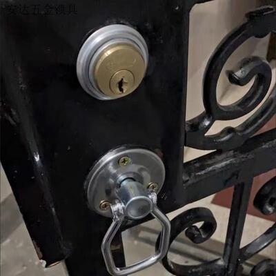 老式防盗门锁申士牌9472锁芯栅栏门大门锁丰收利用申翔农村大门锁