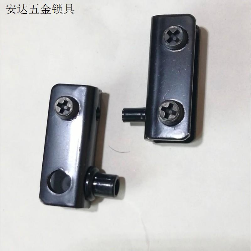 玻璃铰链柜门夹免开孔磁吸碰夹上下转轴玻璃锁玻璃合页免拉手无.