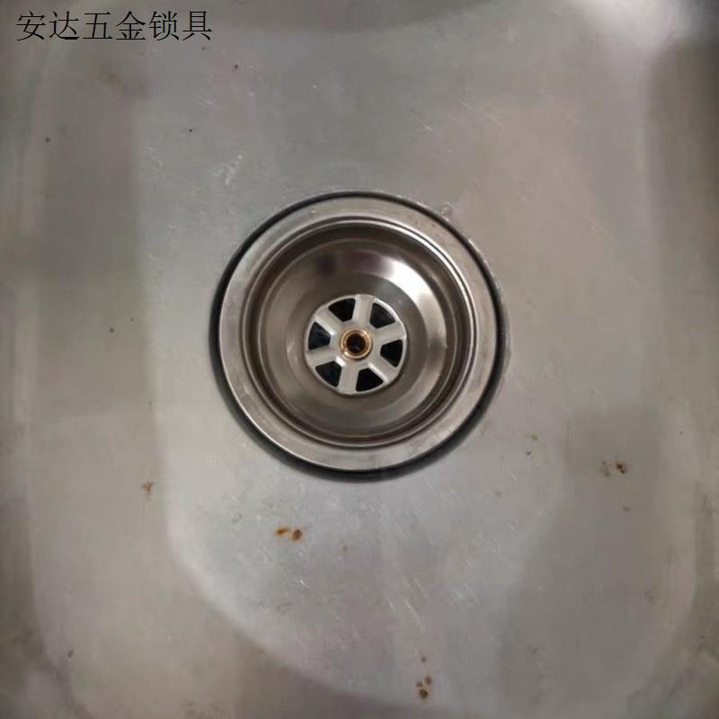 老款洗菜盆下水器11cm下水头不锈钢水槽厨房提篮老式水池过滤配.