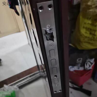 防盗门锁体通用型24.240 方单活双活门锁体门锁配件圆头锁30.24.