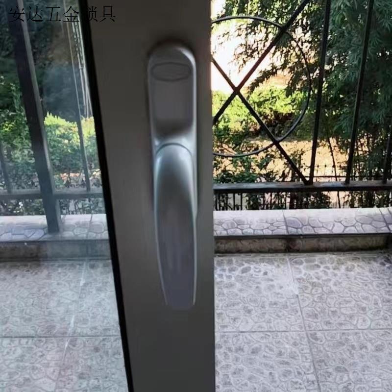 桥铝合金门窗传动执手 50平开阳台窗户联杆手柄 内外推拉把手锁.