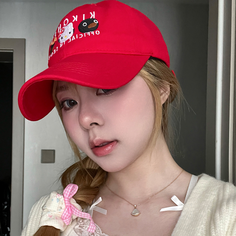 日系hellokitty甜美可爱棒球帽女