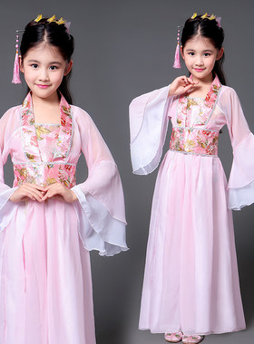女童唐装汉服贵妃公主裙