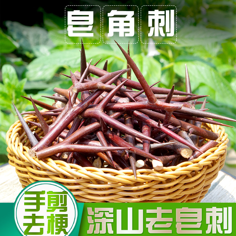 深山老树皂角刺中药材野生皂荚刺天丁500g红大刺天然手工皂荚纯刺