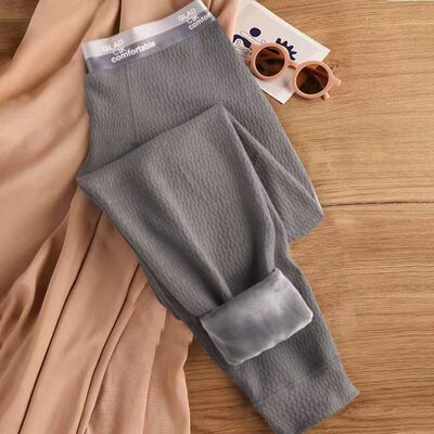 男士加绒加厚保暖裤中腰秋裤