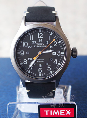 Timex天美时手表户外运动潮流夜光石英皮带男表TW4B01900新款现货
