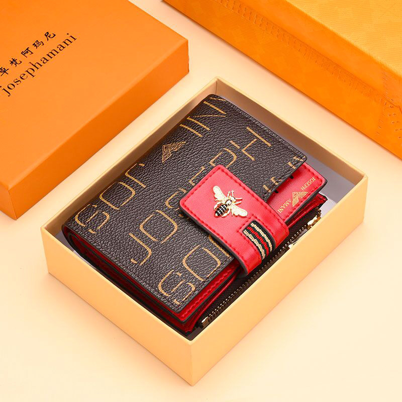 卓梵 阿玛尼小钱包女短款2020新款皮夹女士折叠零钱卡包女式钱夹