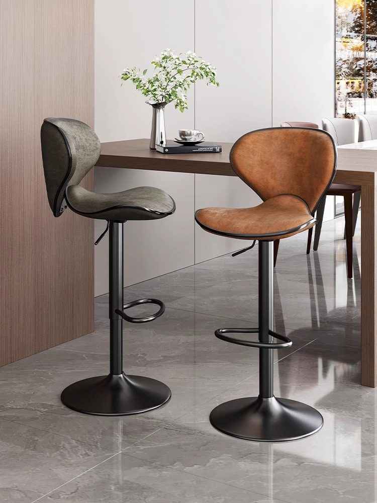 吧椅轻奢高脚凳现代简约家用靠背椅吧台椅子前台接待椅酒吧椅凳子
