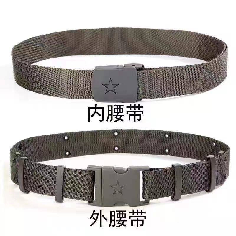 编织外腰带军训户外帆布编制运动卡扣腰带男战术腰部皮带