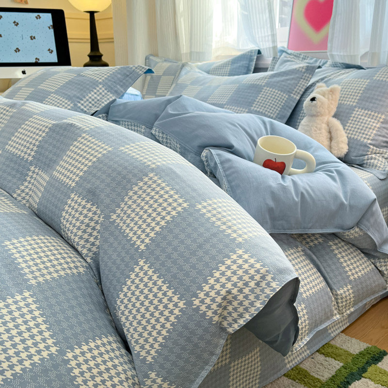 北欧全棉被套单件100纯棉学生150x200x230单双人被罩被子套四件套,床上用品,被套,淘宝优惠券,粉丝福利购,淘宝优惠卷