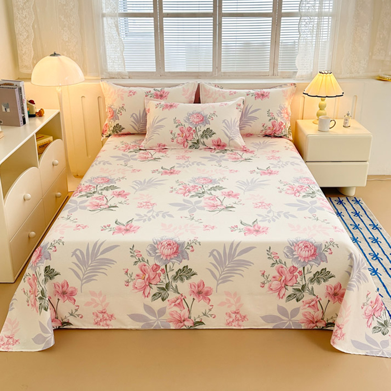 纯棉床单单件舒适亲肤裸睡