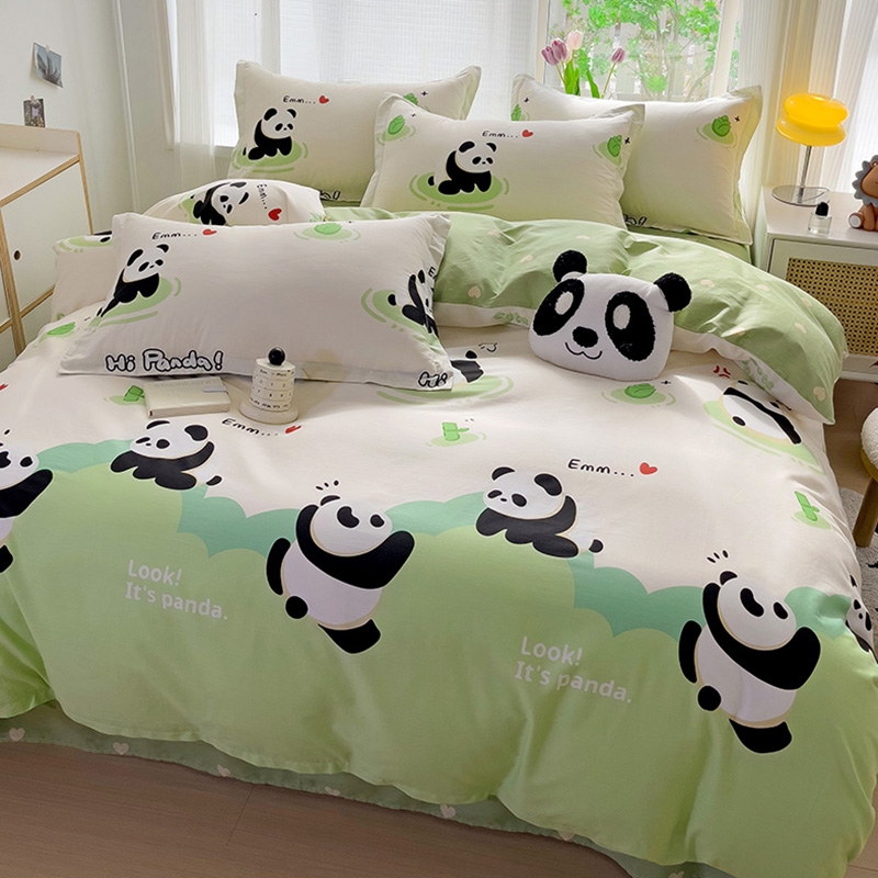 简约卡通双面纯棉被套单件