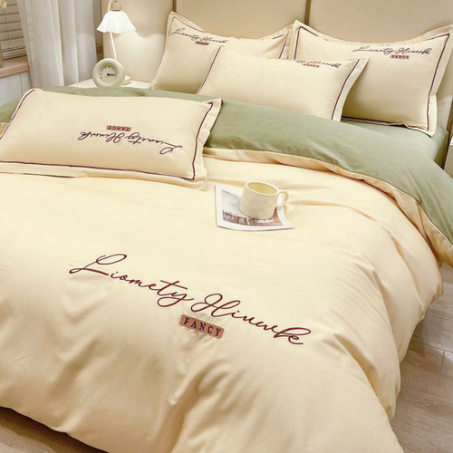 纯色全棉磨毛被套150x200x230