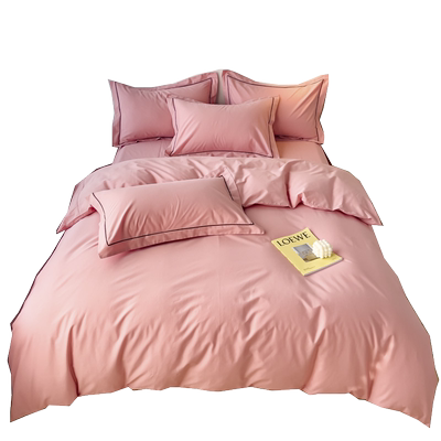 简约纯色全棉床上四件套100纯棉