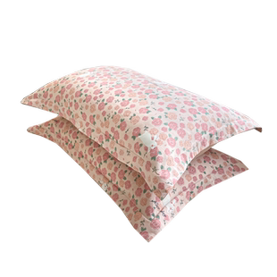 纯棉枕套30x50一对装碎花儿童全棉枕头套40x60记忆枕芯套48x74cm