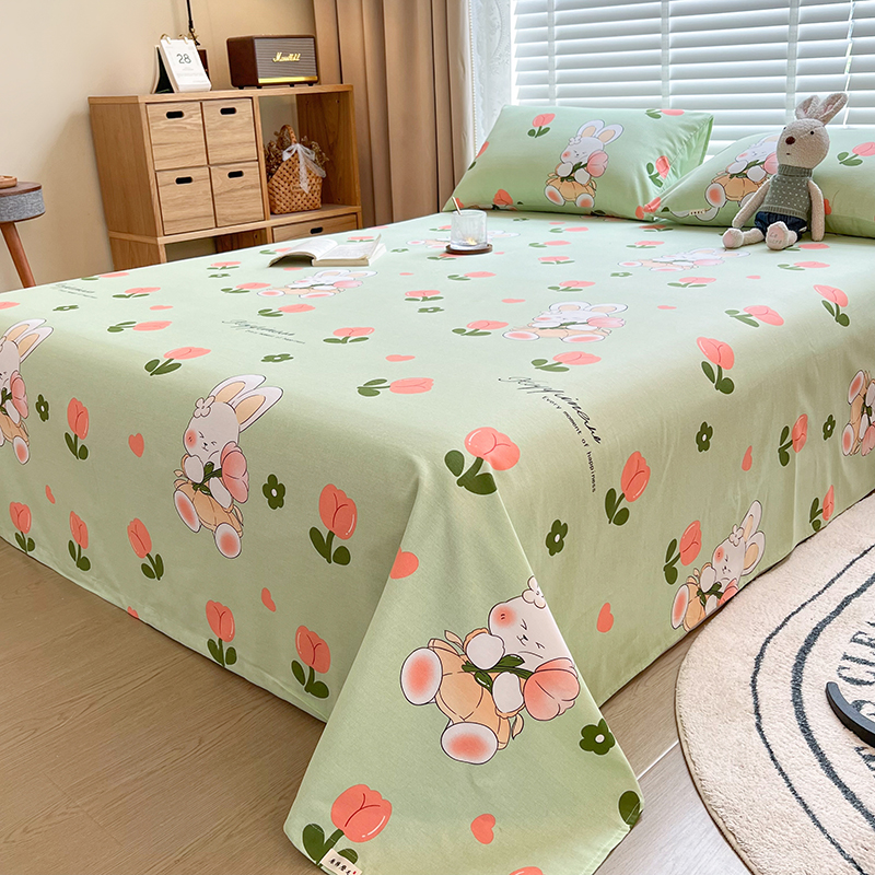 纯棉加厚磨毛床单单件