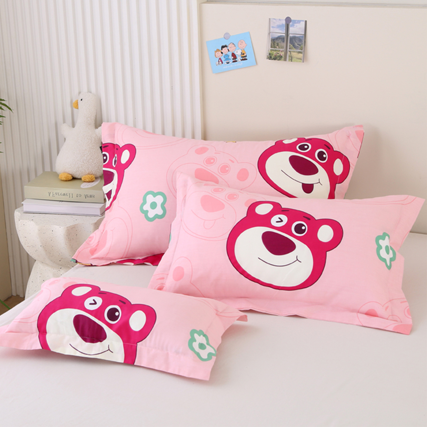 全棉枕套一对装纯棉学生宿舍单人