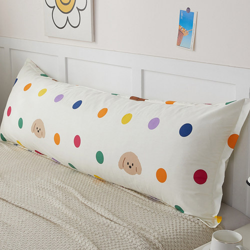 卡通双面纯棉双人长枕套