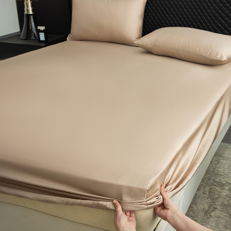 高级感纯色夏季莱赛尔天丝床笠单件2024新款床罩被单学生宿舍床单